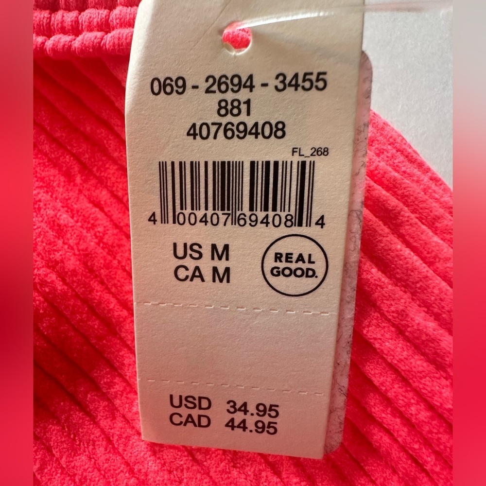 Aerie NWT Cropped Tank Coral Size M - Picture 4 of 4